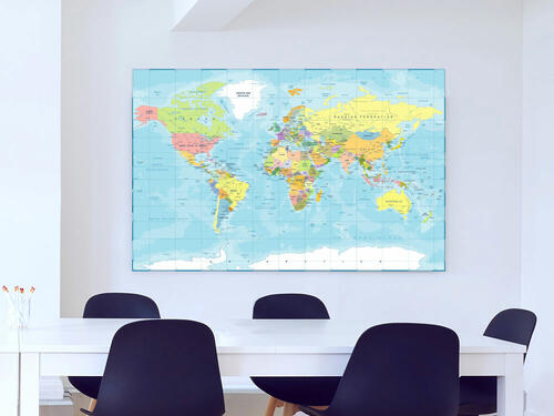 Politická mapa sveta - obraz na školskú stenu
